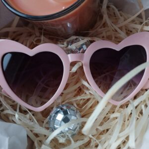 Heart Shaped Sunglasses- PINK