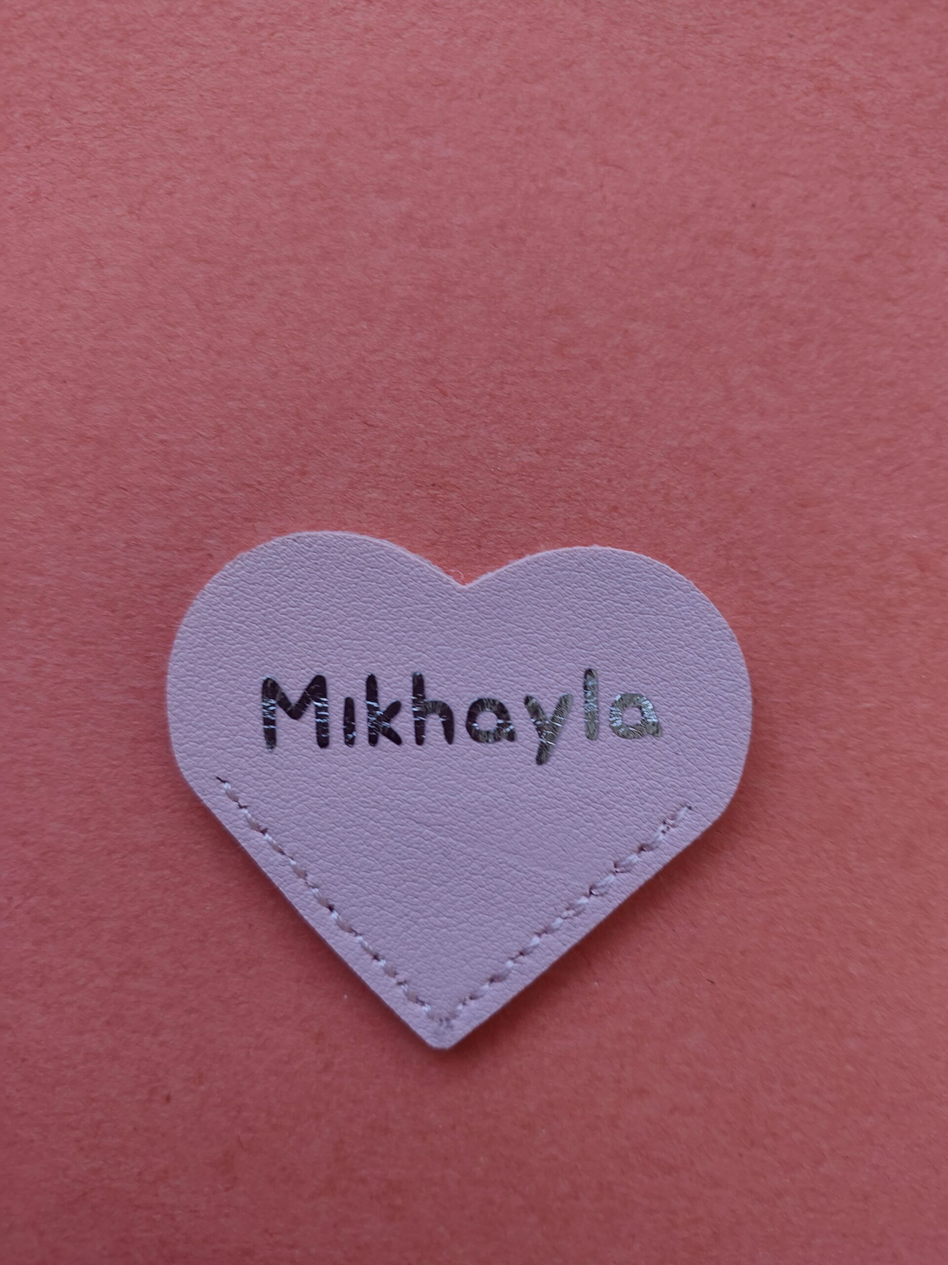 Personalized heart bookmark